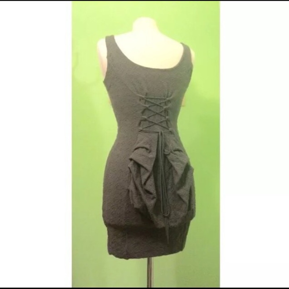 Vintage Betsey Johnson Dress Corset Bustle RARE